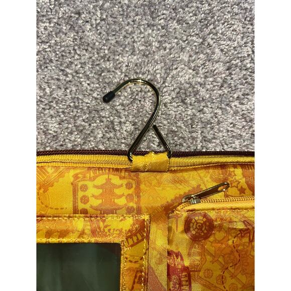 Samantha Brown Set Yellow Croc Spinner‎ Wheeled Luggage & Orange Toiletry Bag - Picture 16 of 16